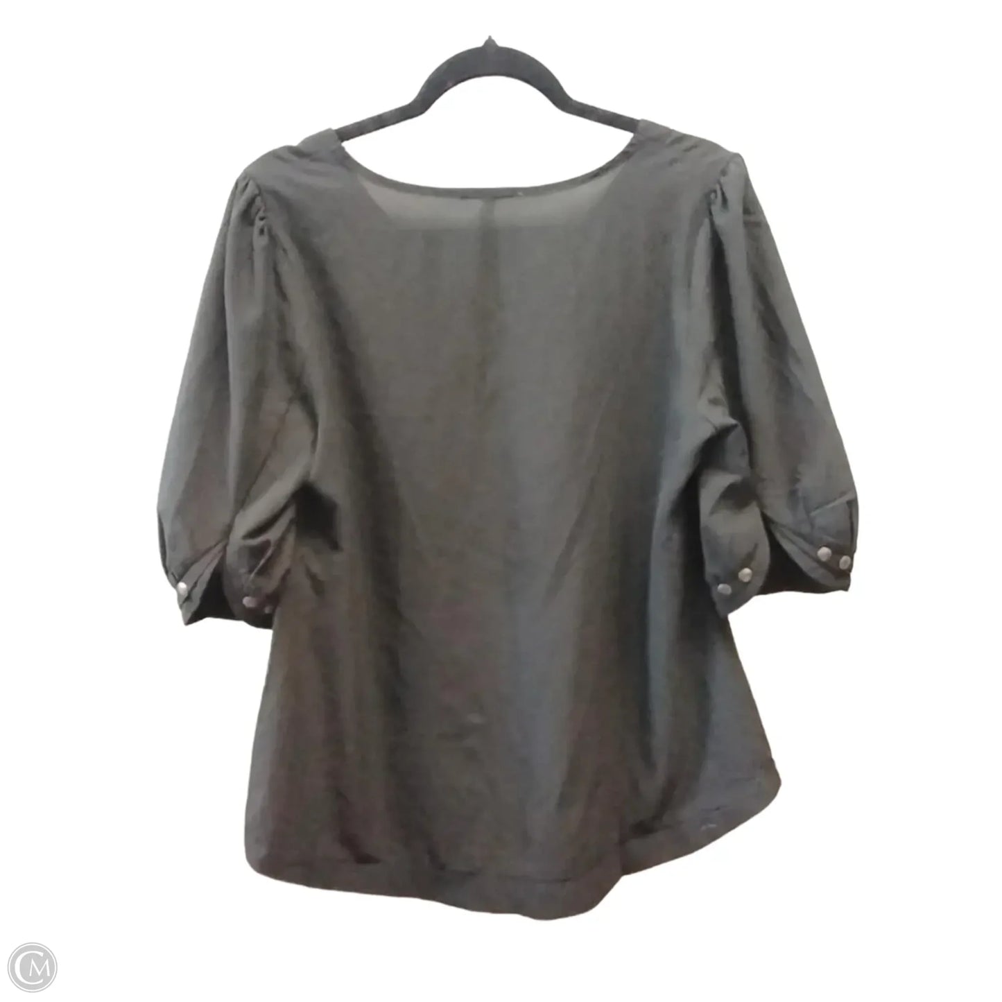 Blouse Long Sleeve By Hawthorn In Black, Size: L