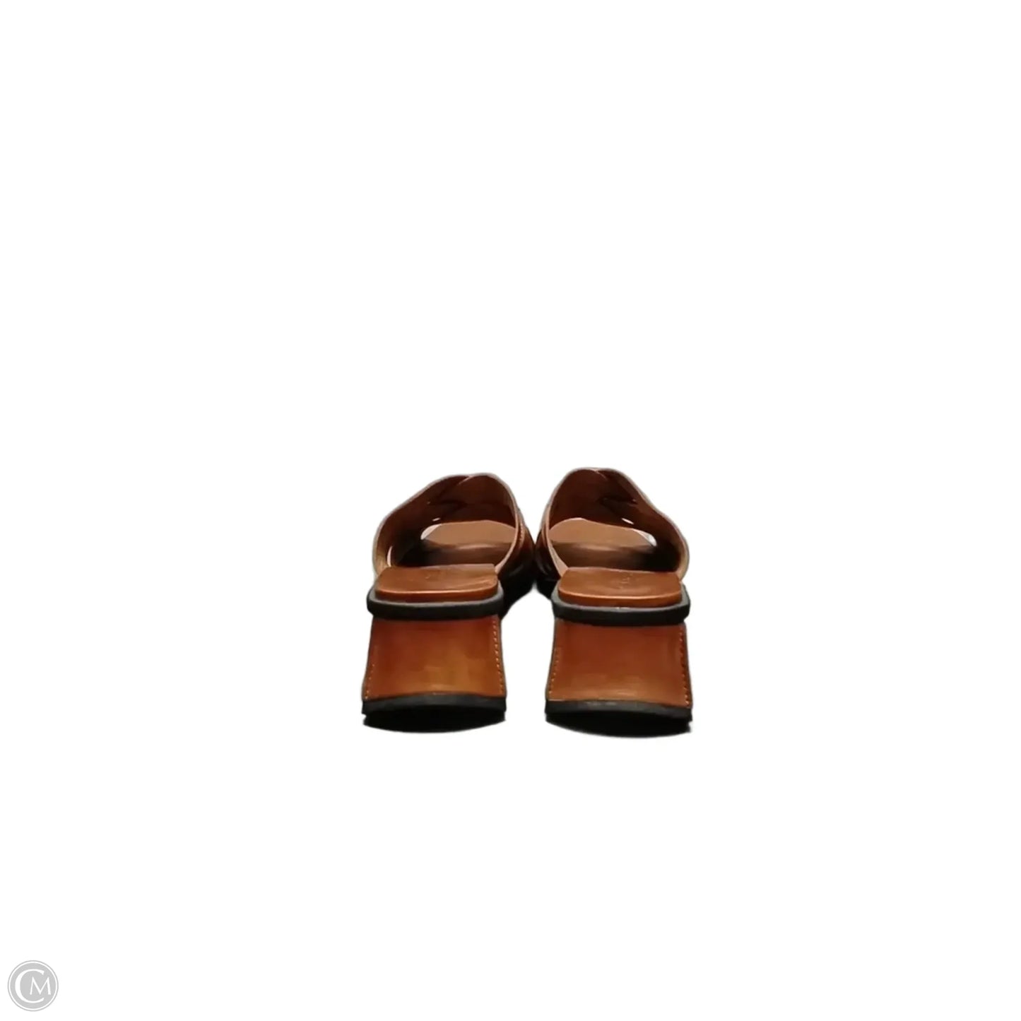 Sandals Heels Block By Clarks In Brown, Size: 9