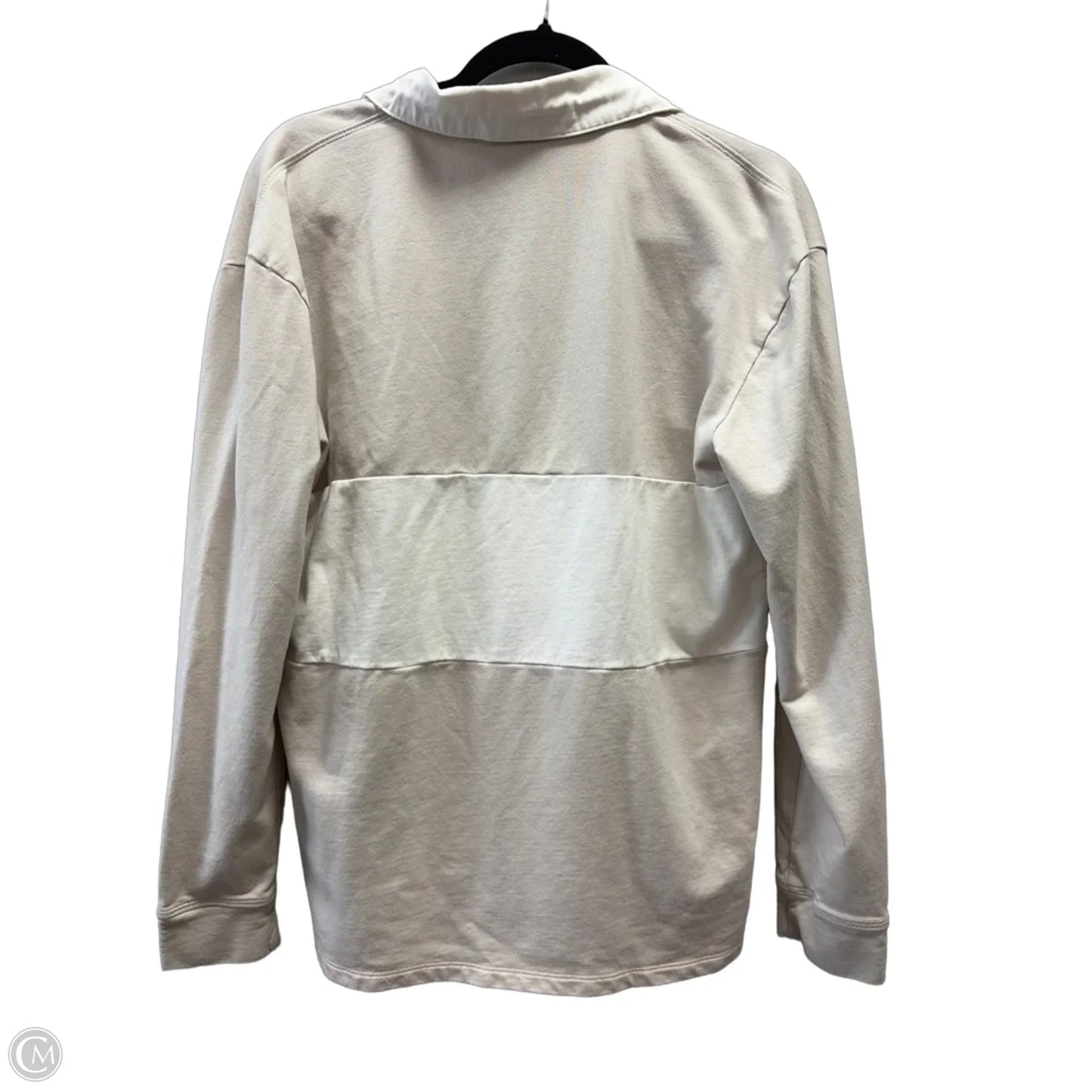 Top Long Sleeve By Express In Cream, Size: M