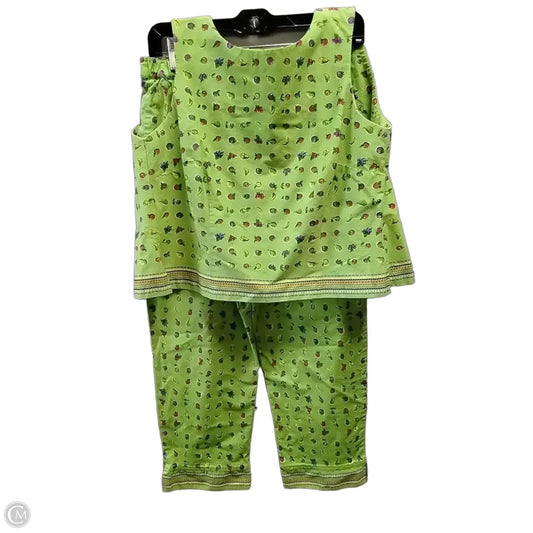 Pants Set 2pc By Sharon Young In Green, Size: Sp