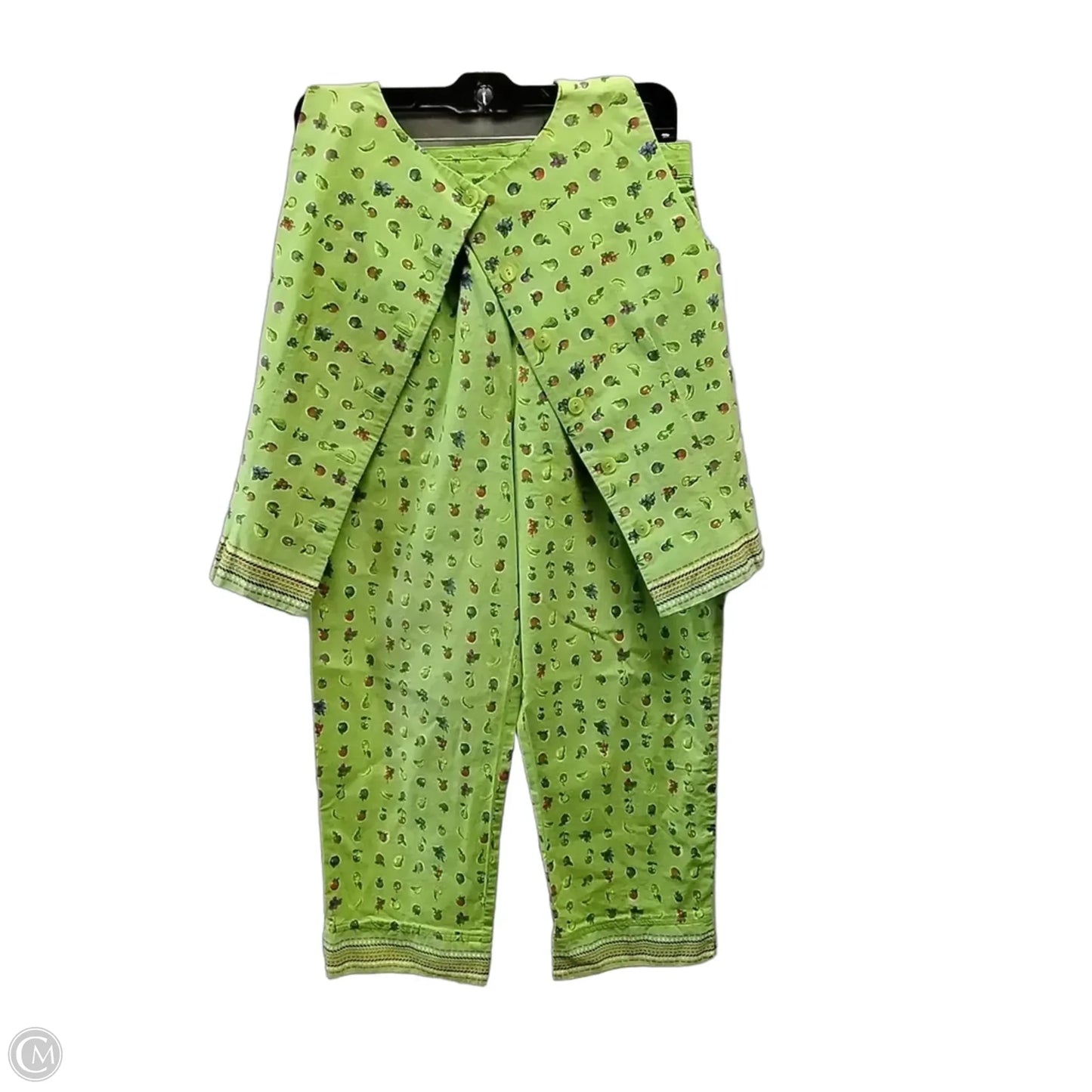 Pants Set 2pc By Sharon Young In Green, Size: Sp