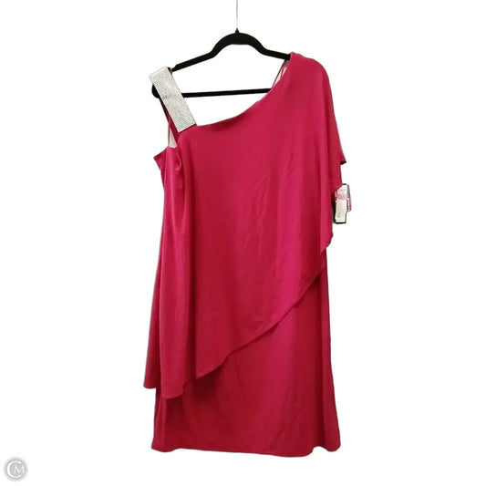 Dress Party Midi By R And M Richards In Red, Size: 14