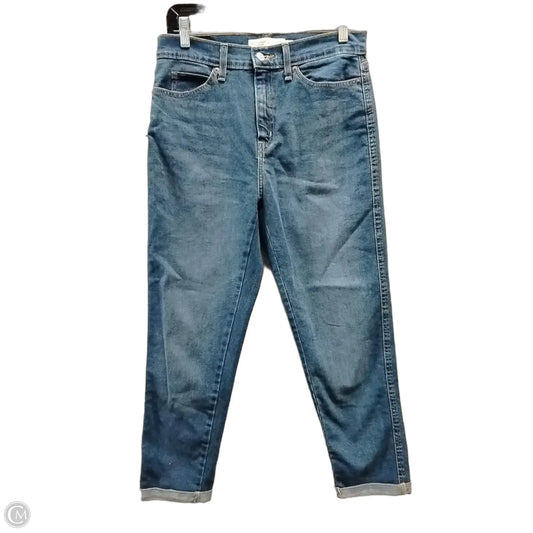 Jeans Cropped By Levis In Blue Denim, Size: 4