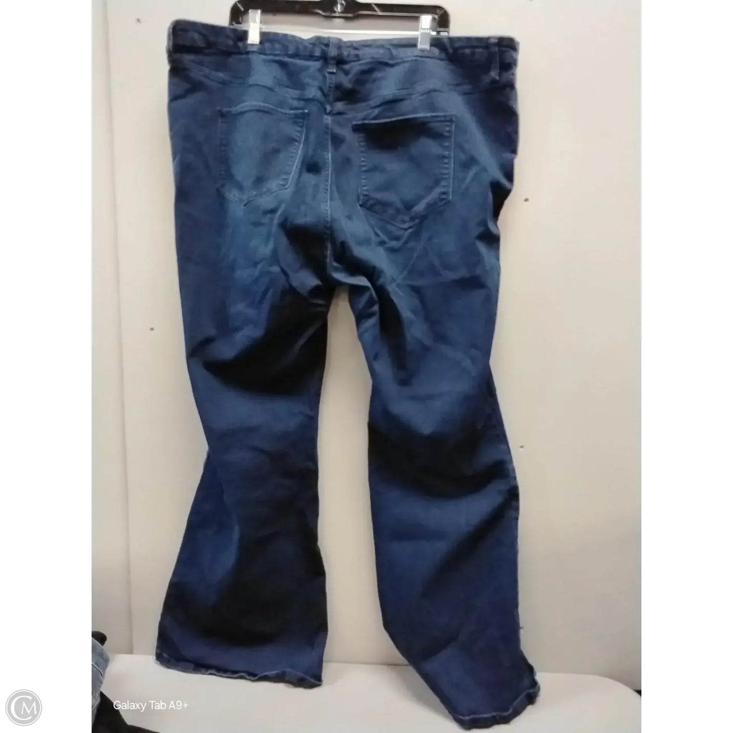 Jeans Flared By Ryegrass In Blue Denim, Size: 22w
