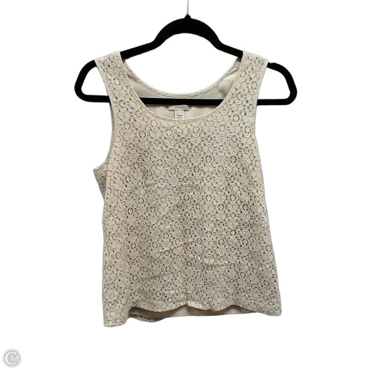 Top Sleeveless By J. Crew In Tan, Size: Xs