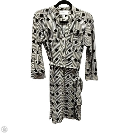 Dress Casual Midi By Donna Morgan In Geometric Pattern, Size: 8