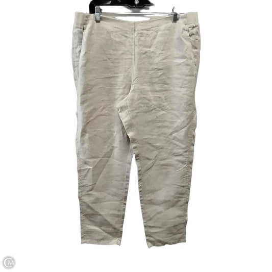 Pants Linen By J. Jill In Tan, Size: 12