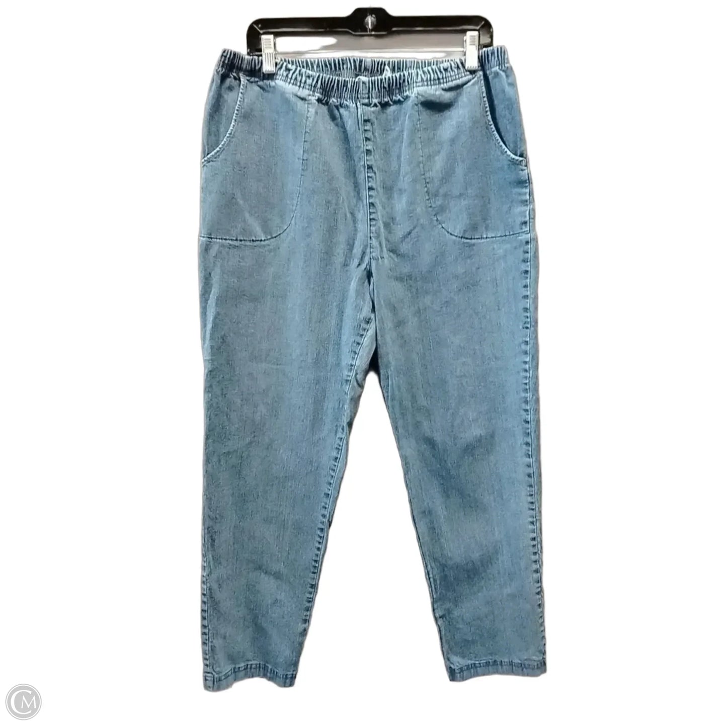 Jeans Straight By Croft And Barrow In Blue Denim, Size: 18