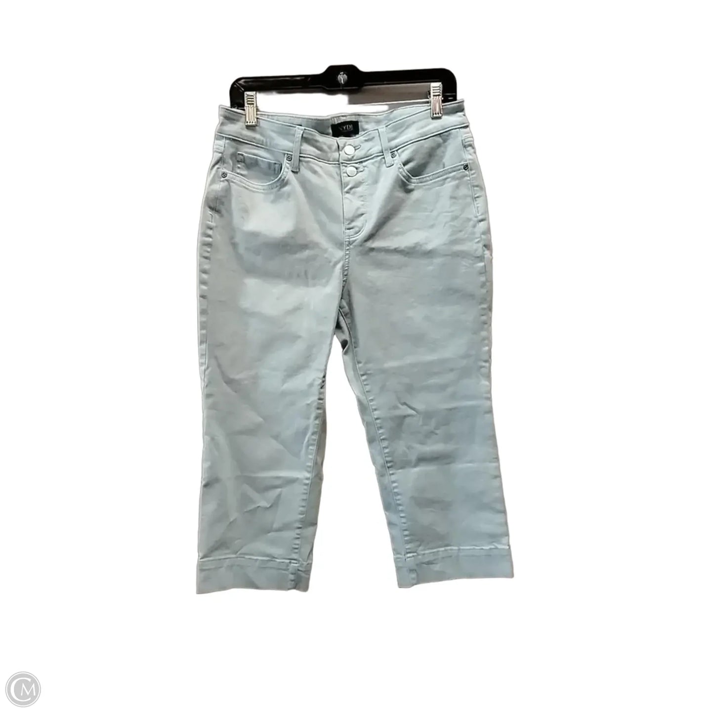 Jeans Cropped By Not Your Daughters Jeans In Blue Denim, Size: 10