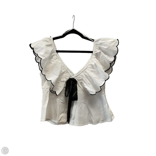 Blouse Sleeveless By Tcec In White, Size: L