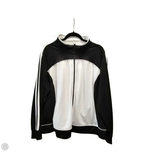 Athletic Jacket By Made For Life In Black & White, Size: 2x