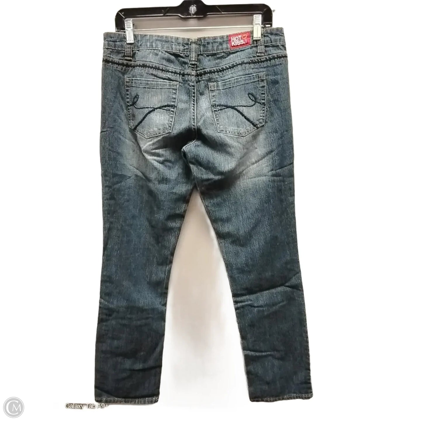 Jeans Straight By Hot Kiss In Blue Denim, Size: 10