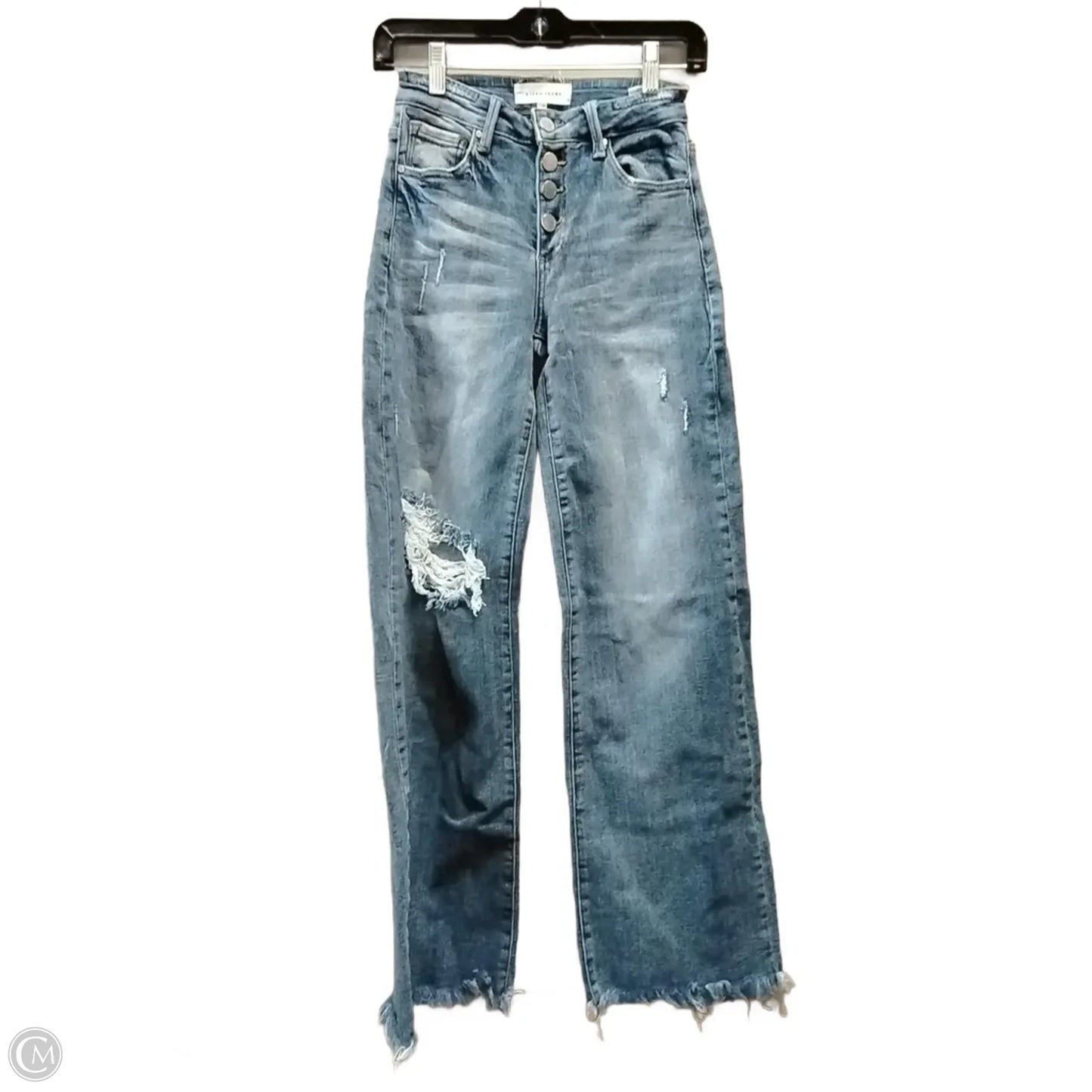 Jeans Wide Leg By Risen In Blue Denim, Size: 2