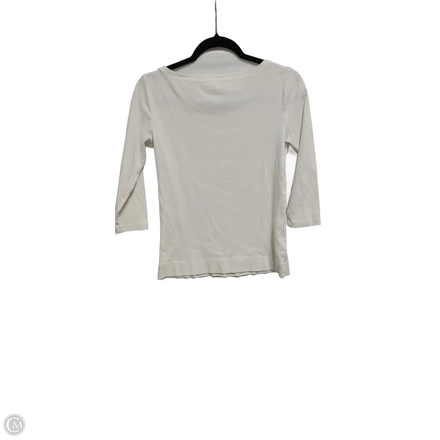 Top Long Sleeve By Ann Taylor In White, Size: M