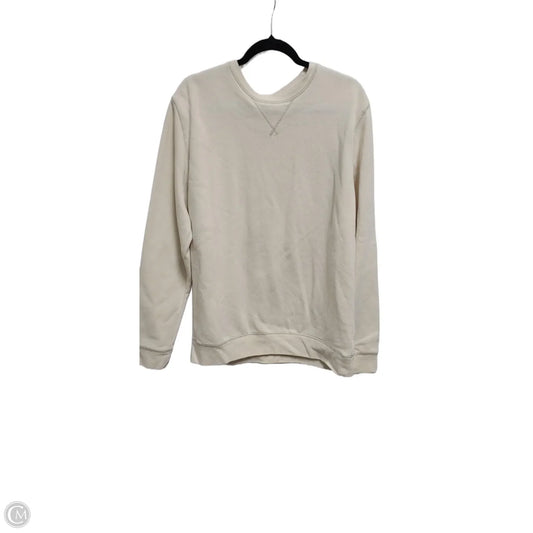 Sweatshirt Crewneck By Old Navy In Cream, Size: L