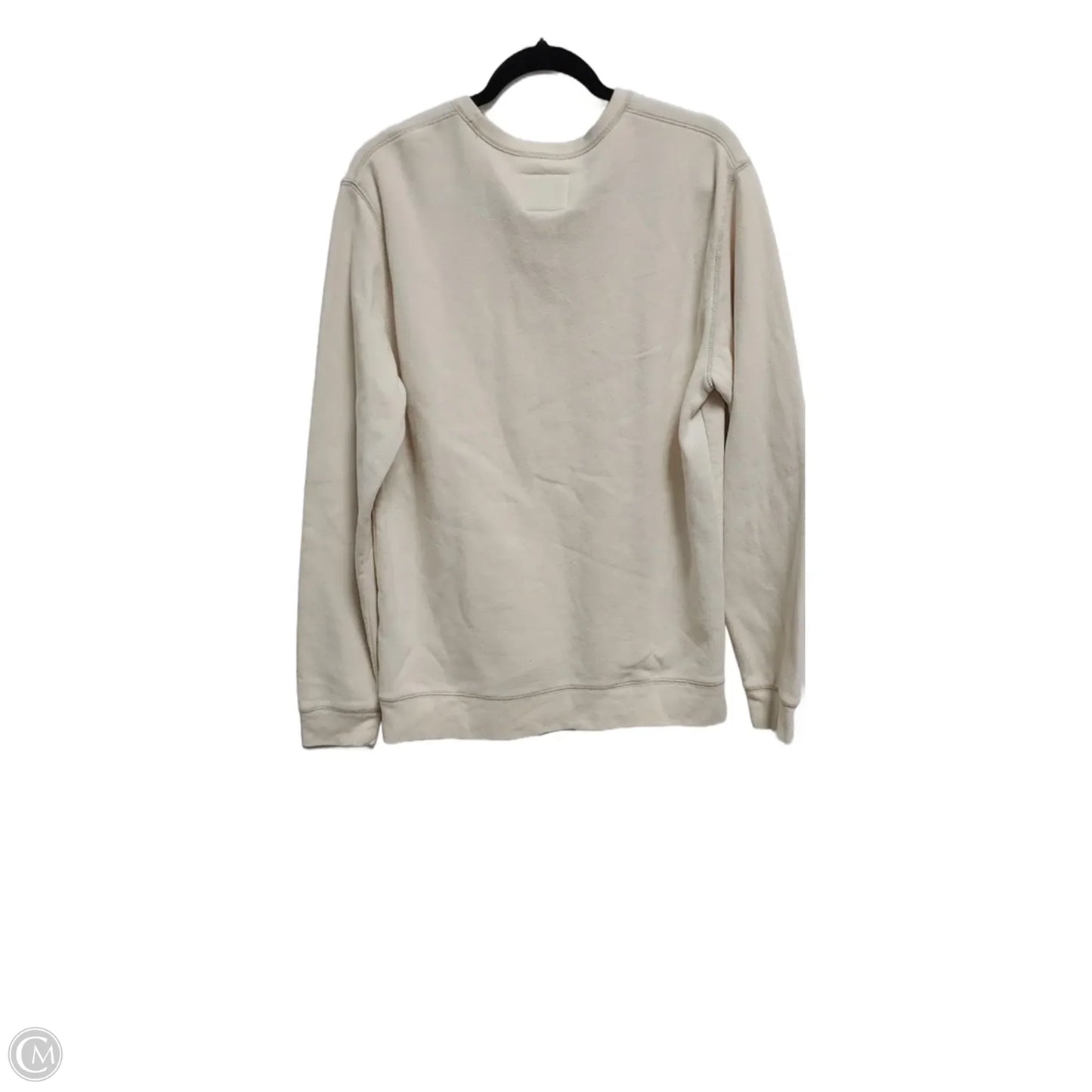 Sweatshirt Crewneck By Old Navy In Cream, Size: L