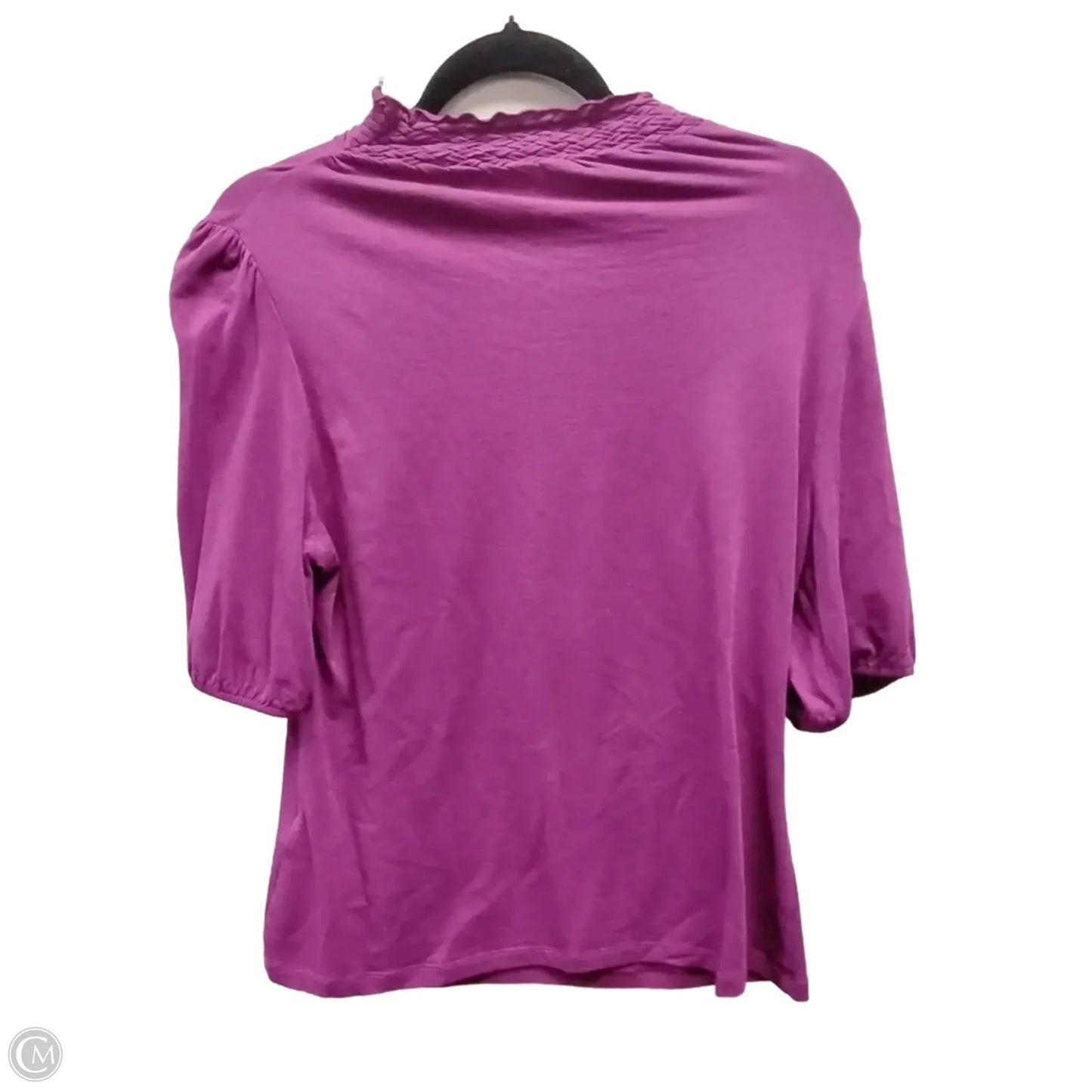 Top 3/4 Sleeve Basic By Clothes Mentor In Purple, Size: M