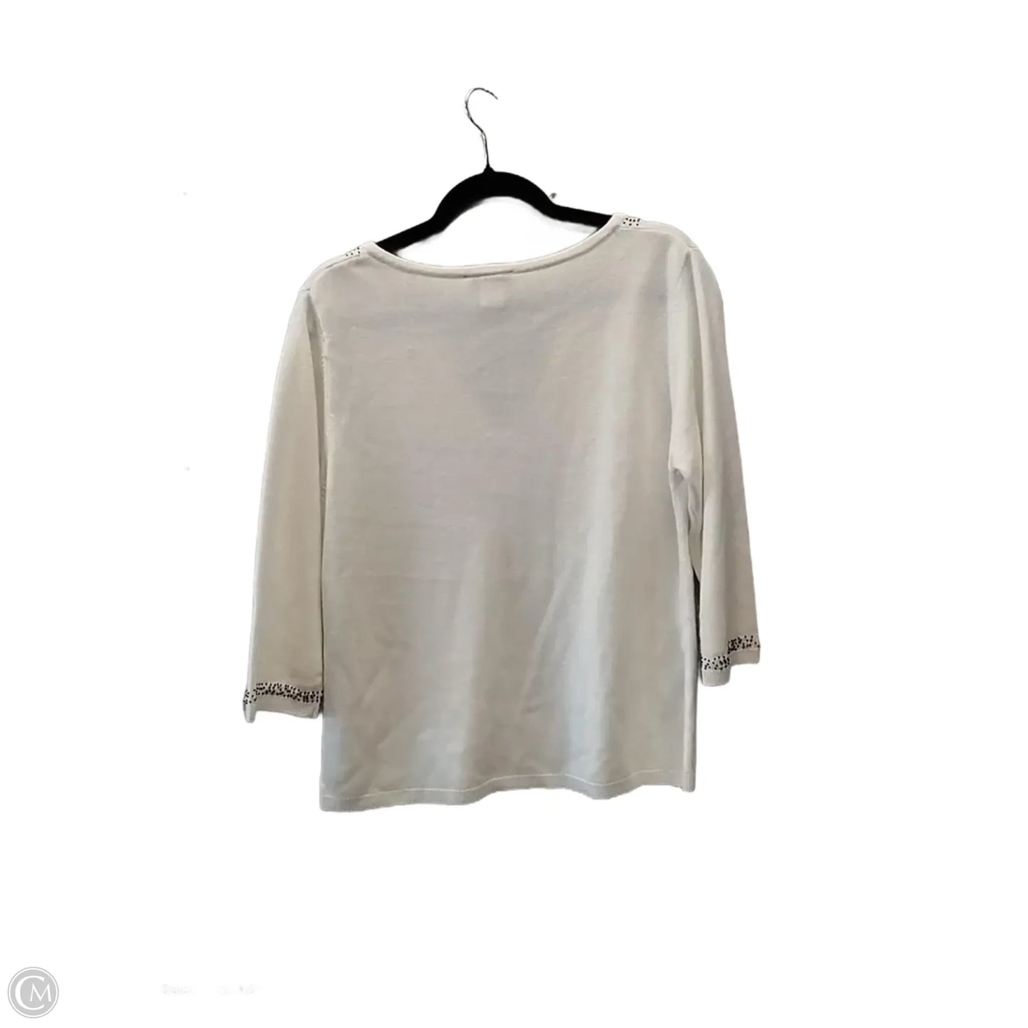 Sweater By Clothes Mentor In Cream, Size: Xl