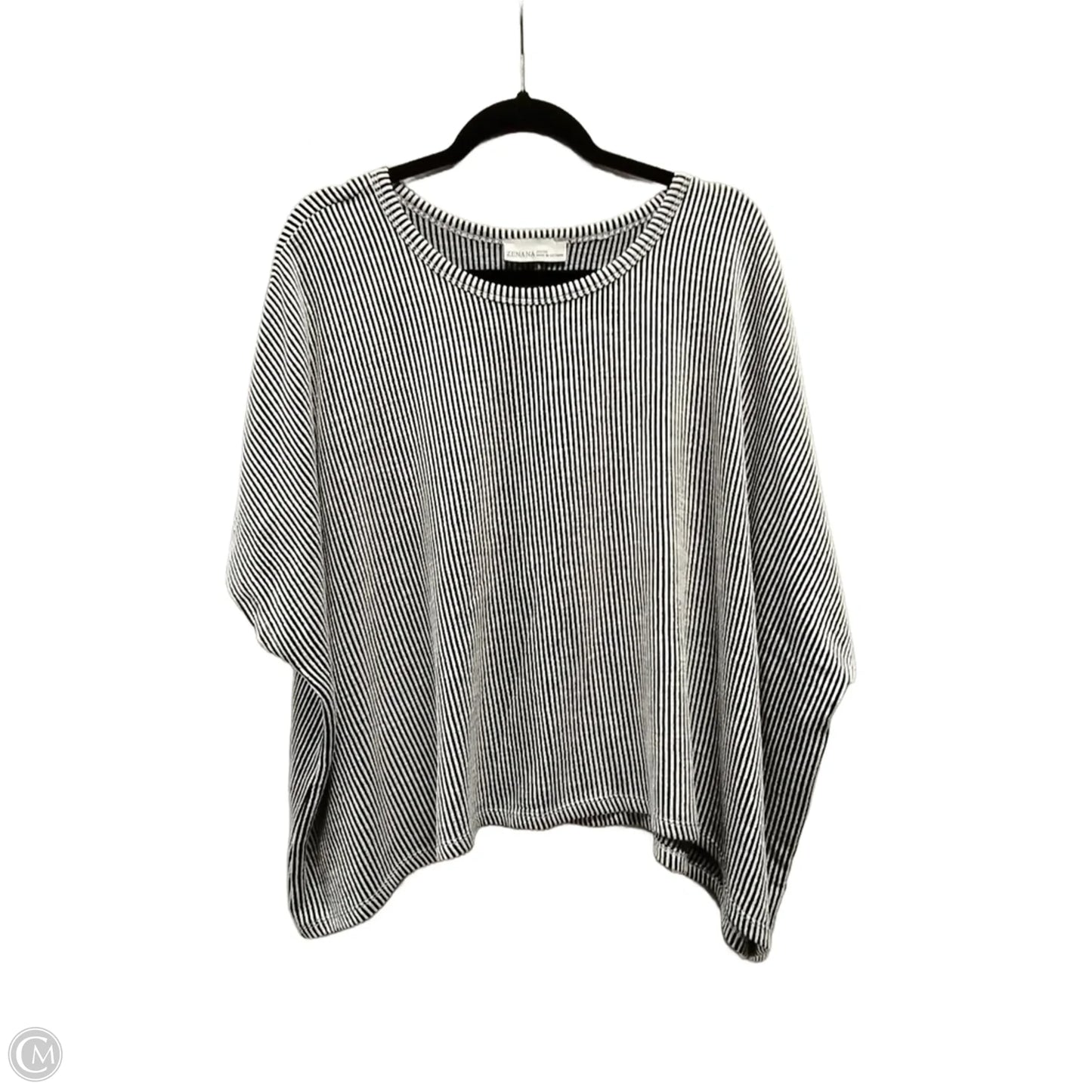 Top Short Sleeve By Zenana In Striped Pattern, Size: 2x