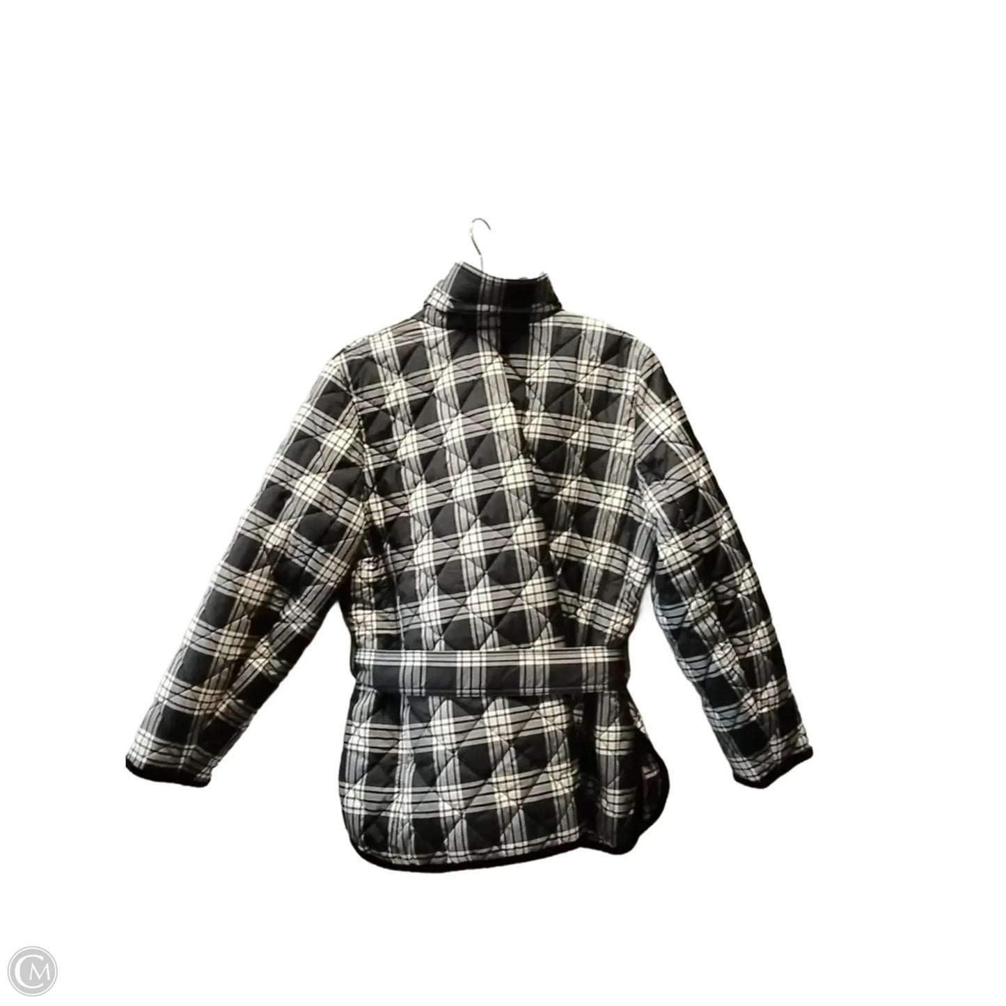 Coat Puffer & Quilted By Talbots In Plaid Pattern, Size: Petite   Xs