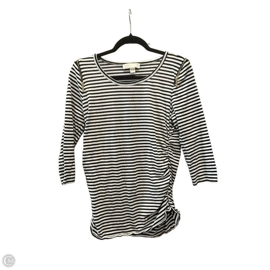 Top Long Sleeve By Michael By Michael Kors In Striped Pattern, Size: L