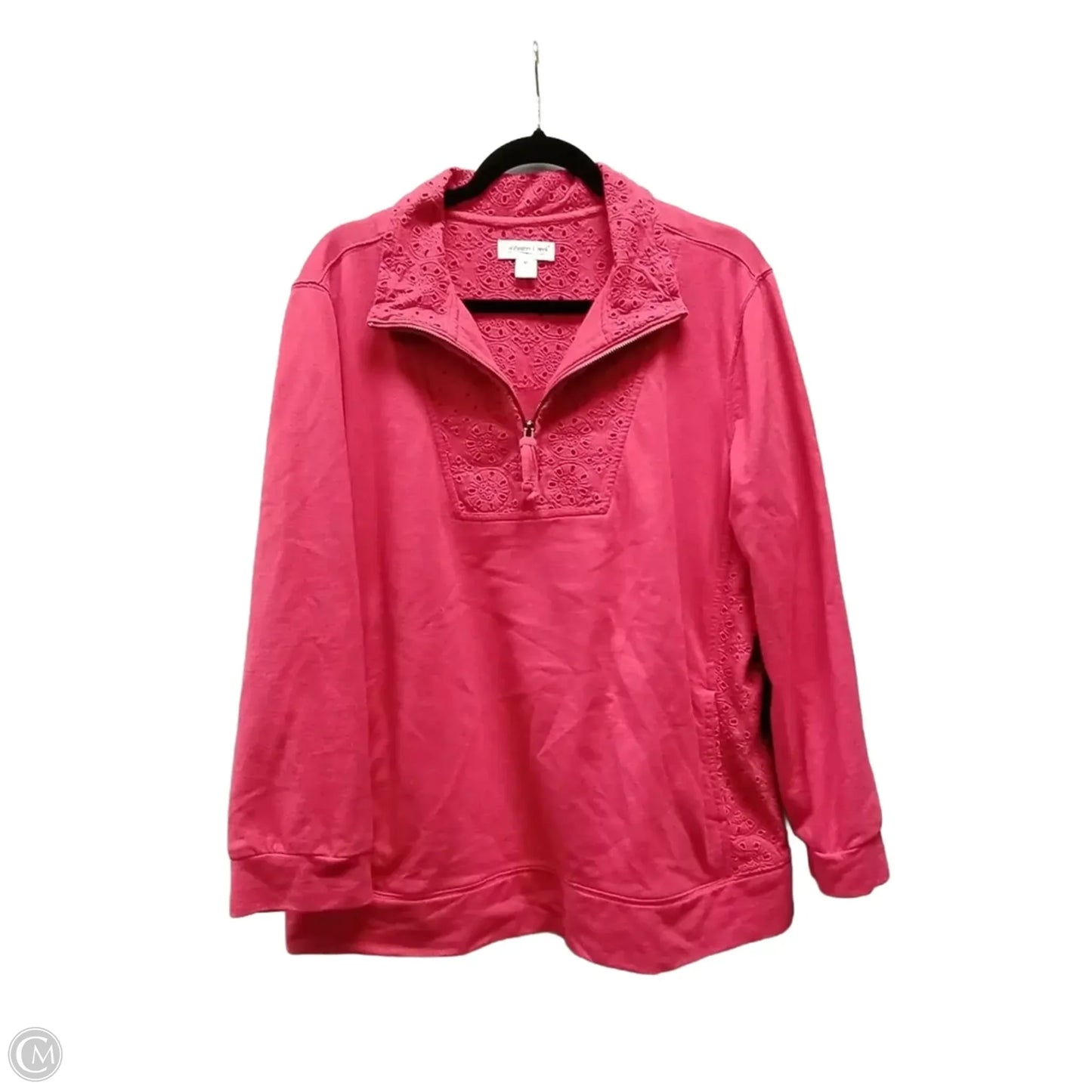 Sweatshirt Collar By Coldwater Creek In Red, Size: Xl
