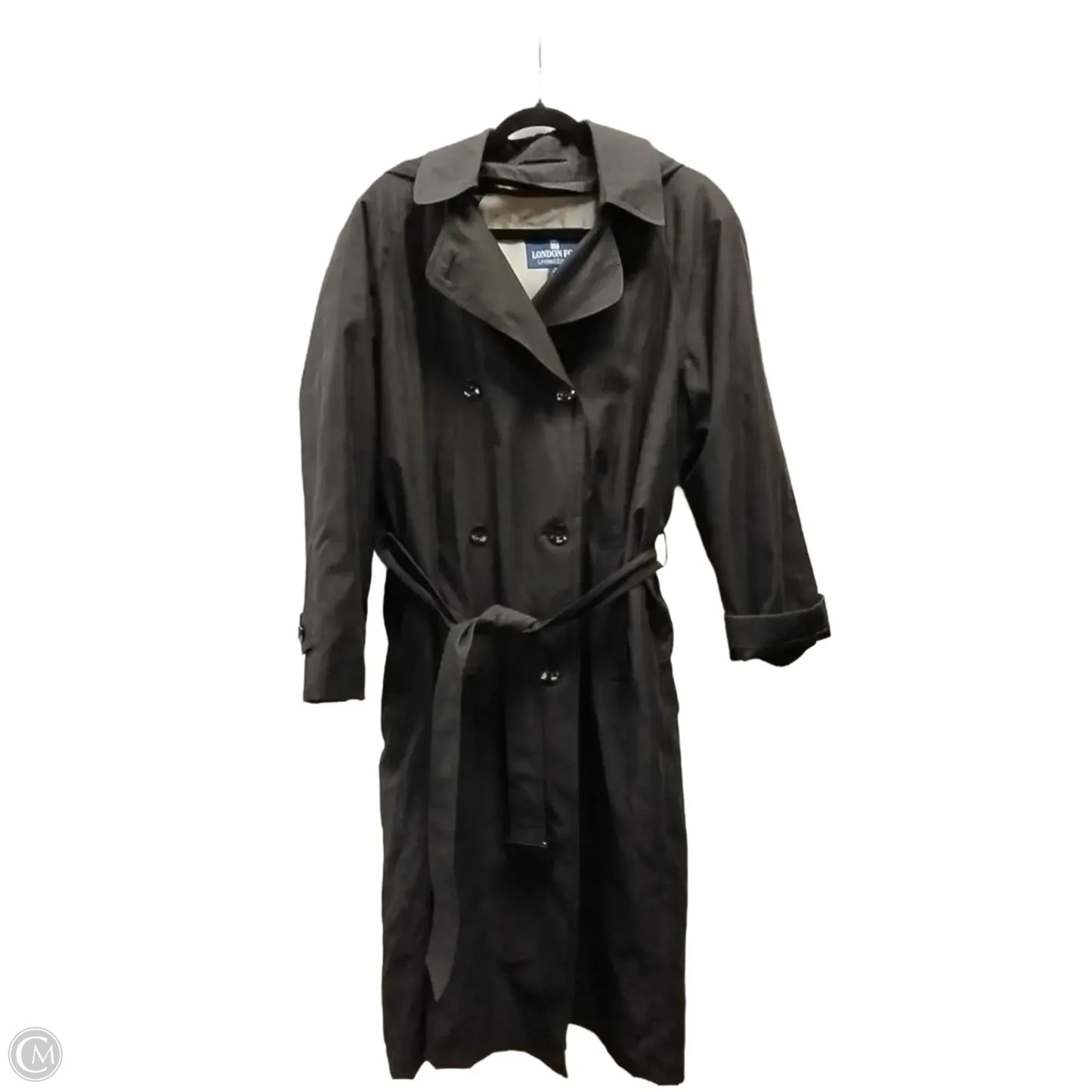 Coat Trench Coat By London Fog In Black, Size: 10