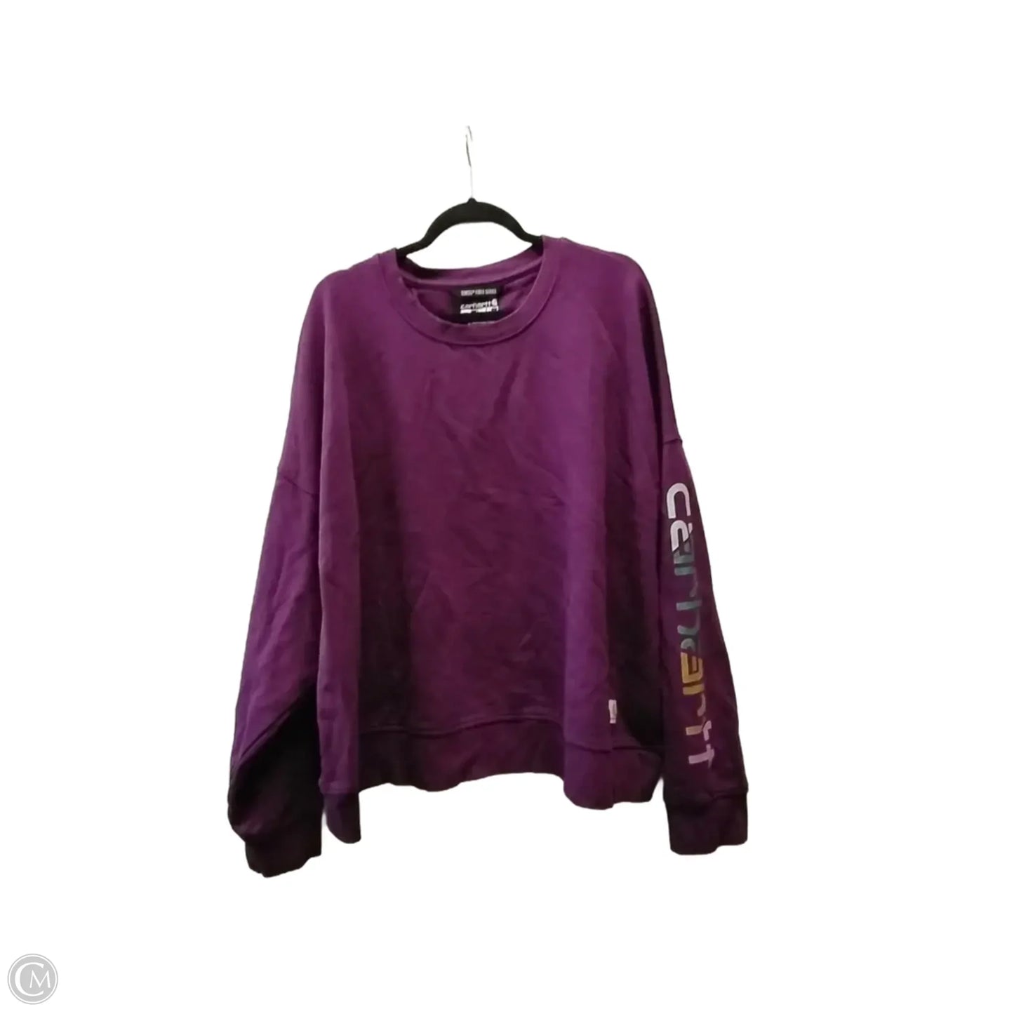 Sweatshirt Crewneck By Carhartt In Purple, Size: 3x