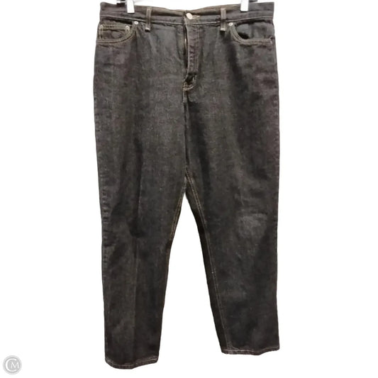 Jeans Straight By Faded Glory In Black, Size: 14