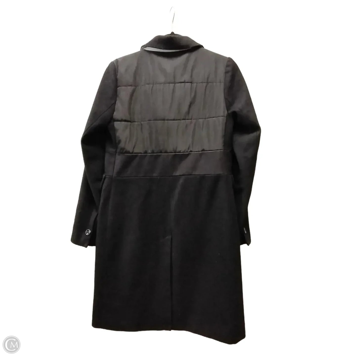 Coat Trench Coat By Simply Vera In Black, Size: Xs