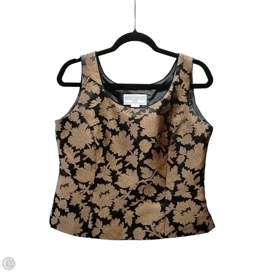 Top Sleeveless By Jessica Howard In Brown, Size: 10p