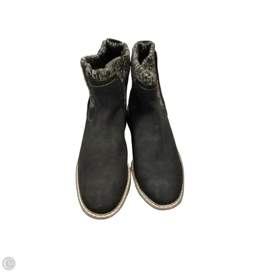Boots Ankle Flats By St Johns Bay In Black, Size: 7