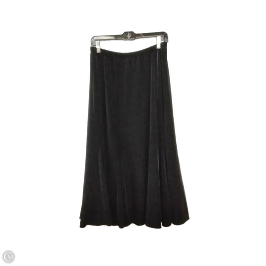 Skirt Midi By Chicos In Black, Size: L