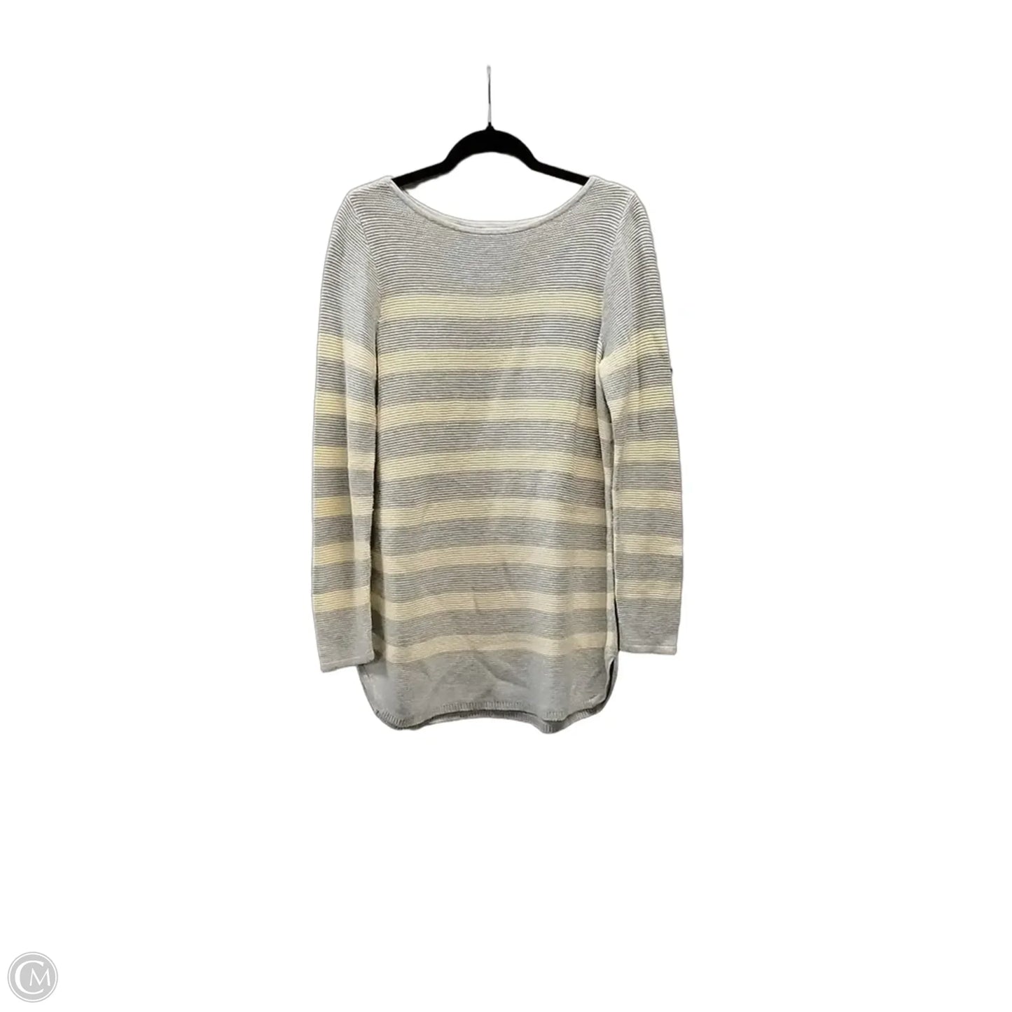 Sweater By J. Jill In Grey & Yellow, Size: M