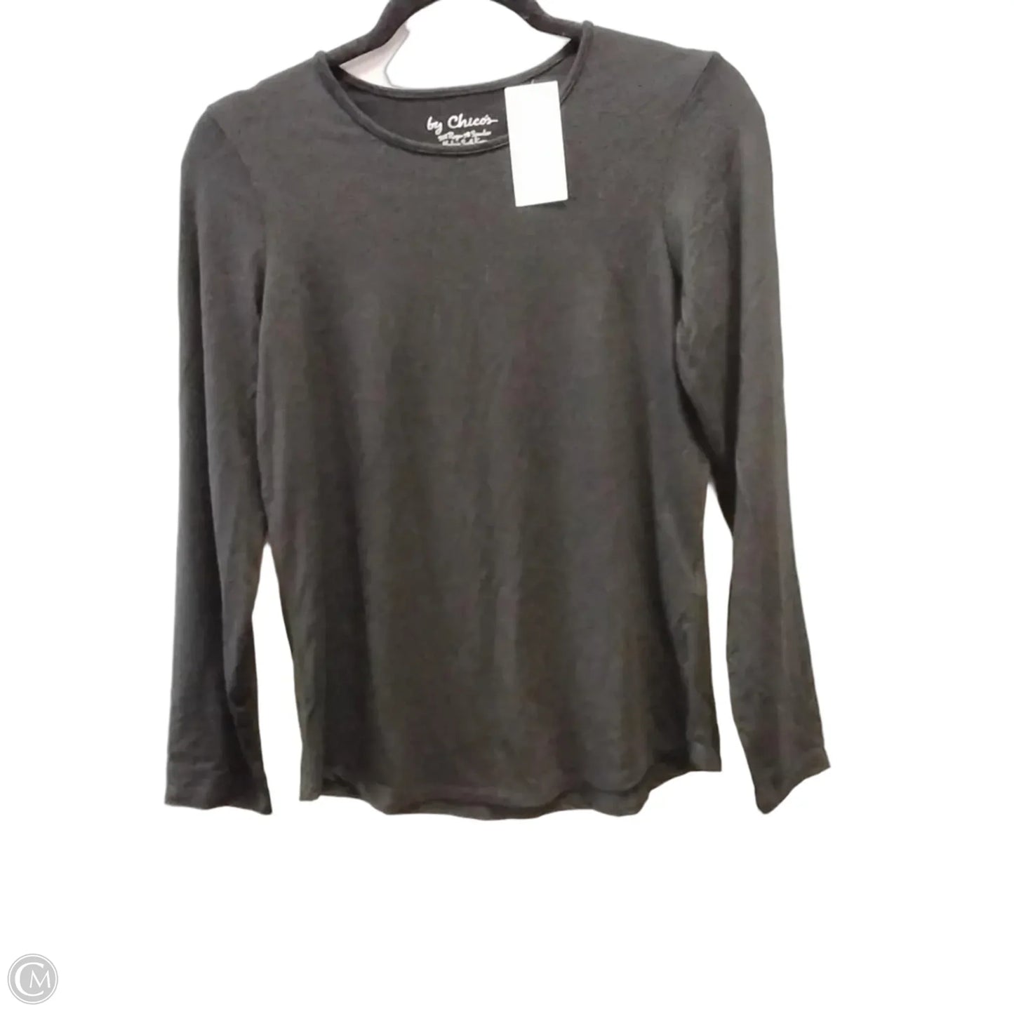 Top Long Sleeve By Chicos In Black, Size: S
