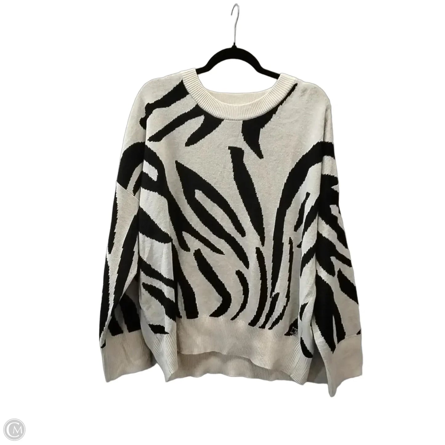 Sweater By Calvin Klein In Animal Print, Size: Xl