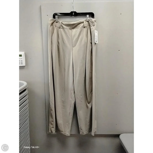 Athletic Pants By Apana In Tan, Size: Xl
