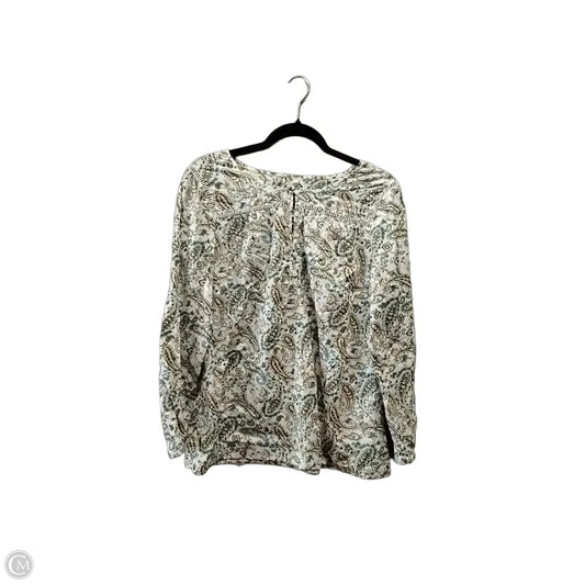 Top Long Sleeve By Talbots In Multi-colored, Size: L