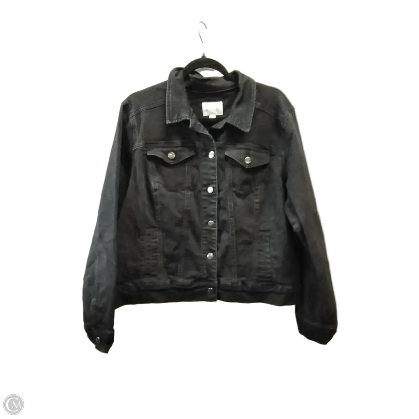 Jacket Denim By Market & Spruce In Black, Size: 2x