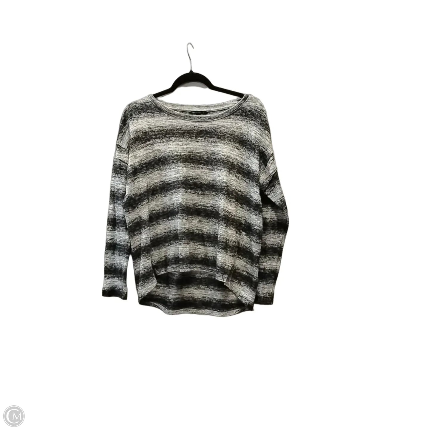 Top Long Sleeve By Banana Republic In Striped Pattern, Size: Xs