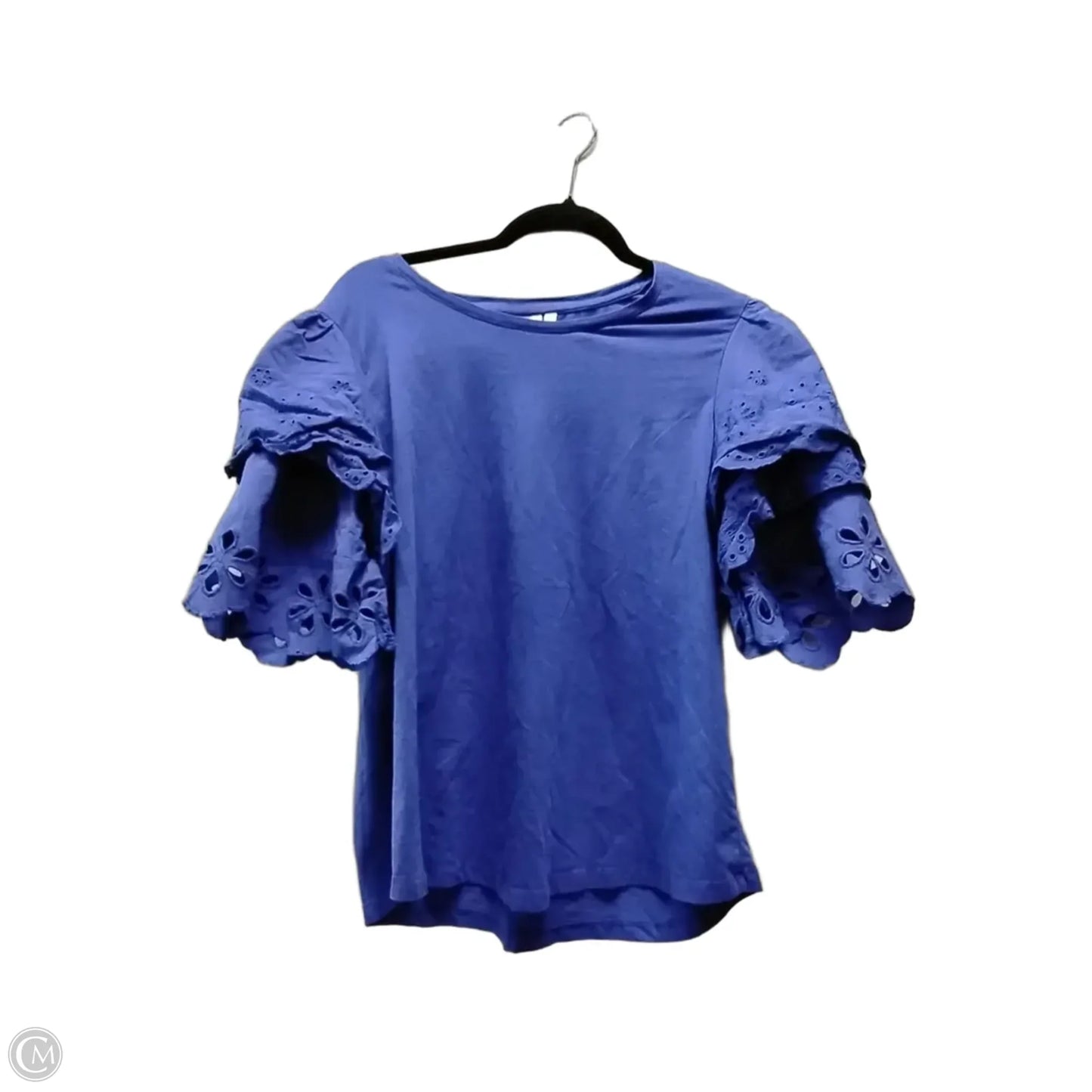 Top Short Sleeve By Chicos In Blue, Size: 2