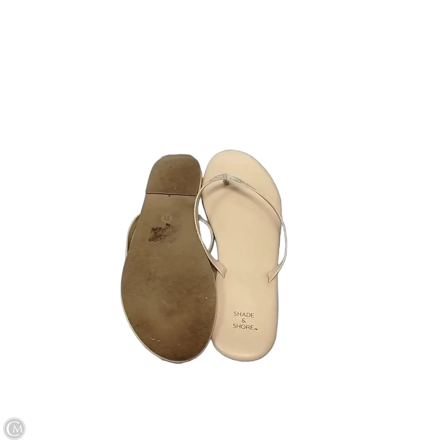 Sandals Flip Flops By Shade & Shore In Tan, Size: 11