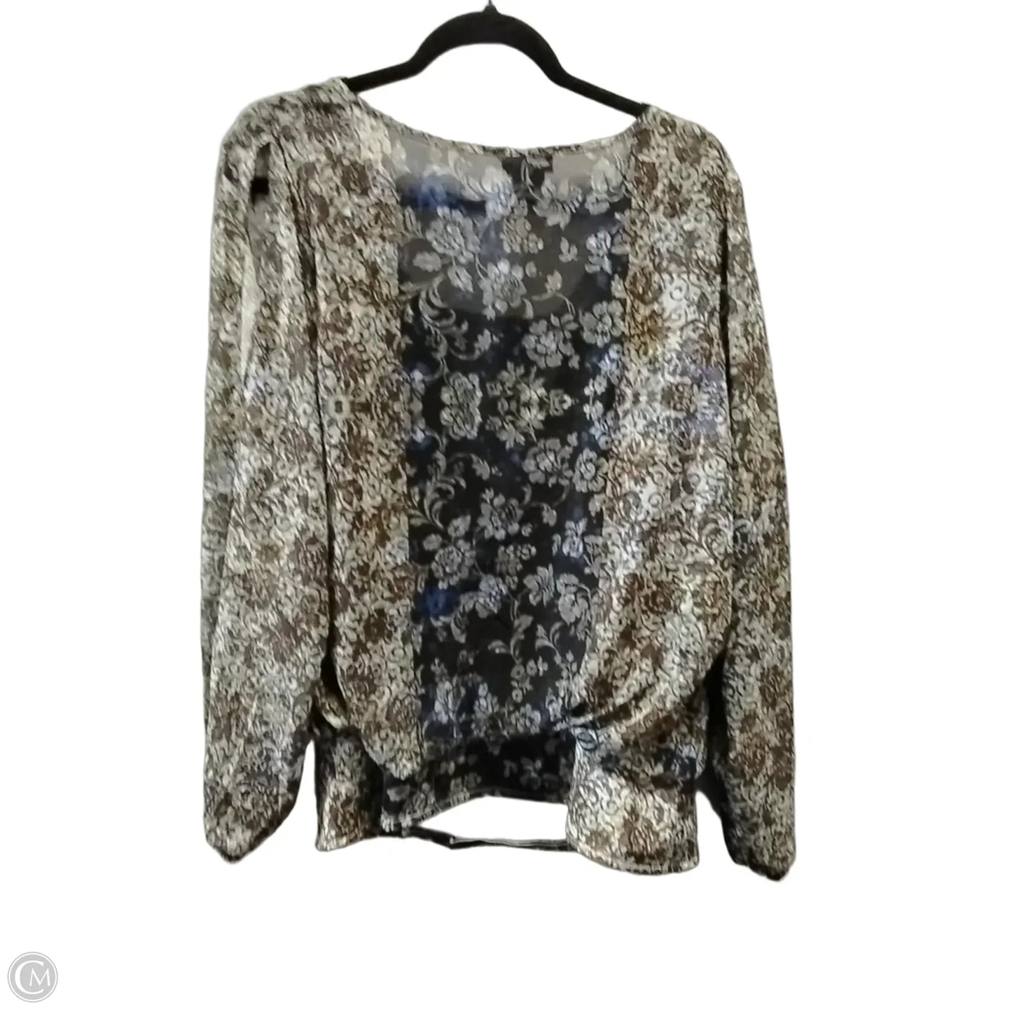 Top Long Sleeve By City Chic In Floral Print, Size: S