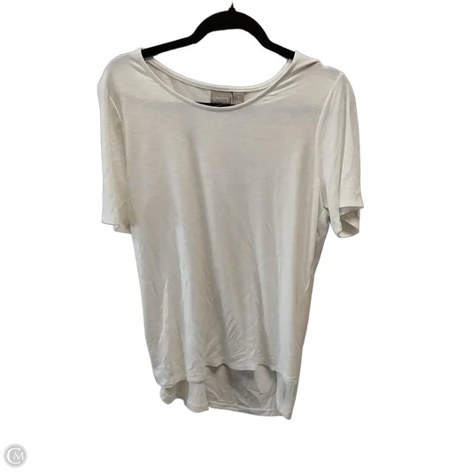 Top Short Sleeve By Chicos In Cream, Size: 1