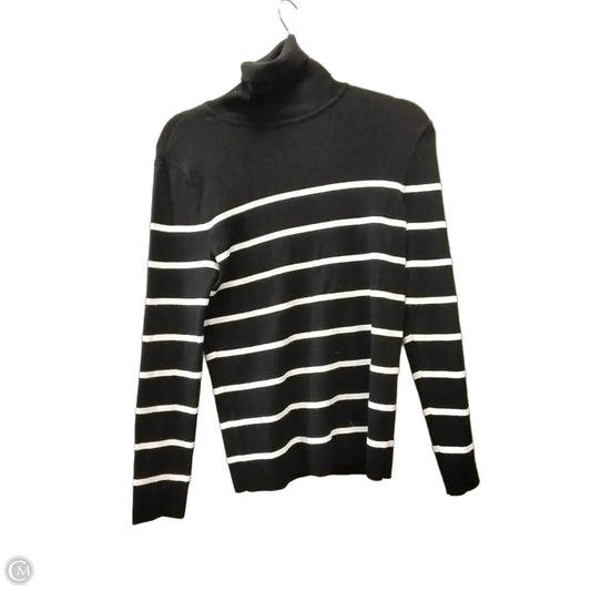 Sweater By Chicos In Black & White, Size: Xs