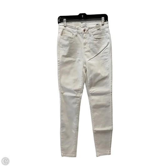 Jeans Skinny By Judy Blue In White Denim, Size: 3