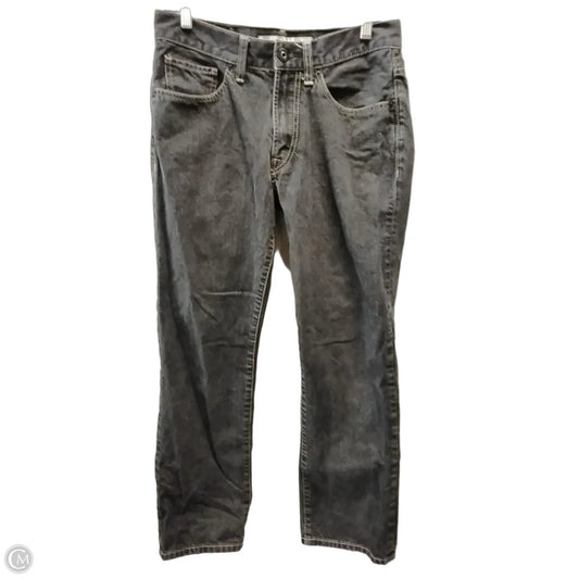 Jeans Straight By Express In Black Denim, Size: M