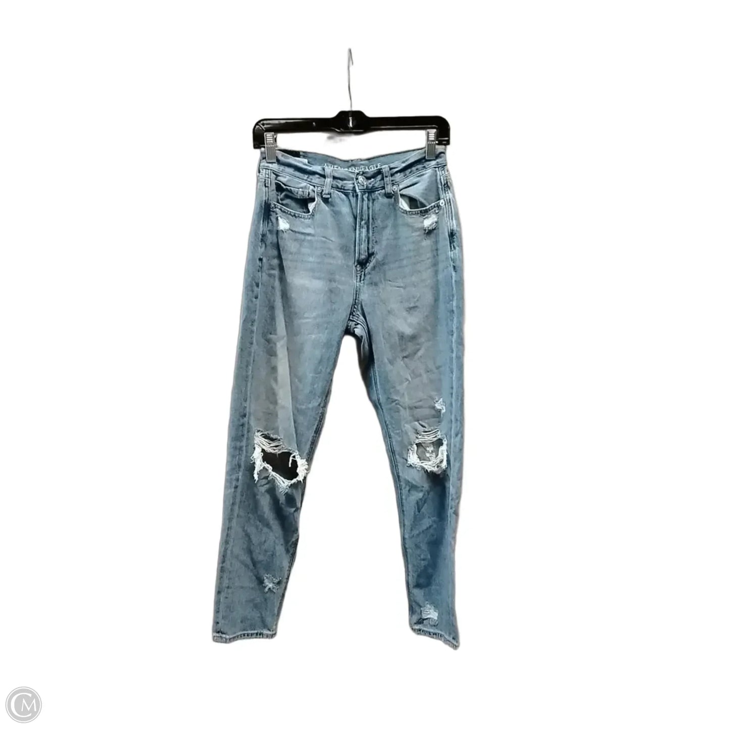Jeans Skinny By American Eagle In Blue Denim, Size: 2