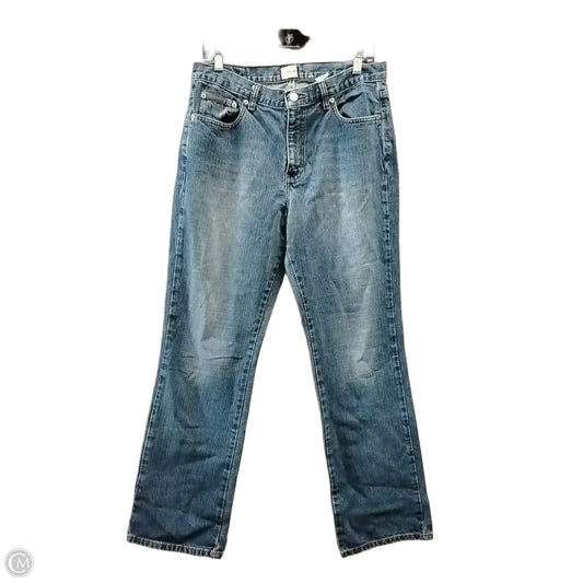 Jeans Straight By Calvin Klein In Blue Denim, Size: 10