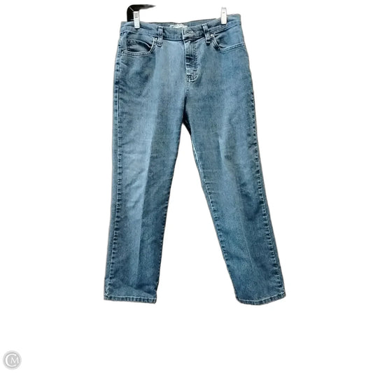 Jeans Straight By Lee In Blue Denim, Size: 8p